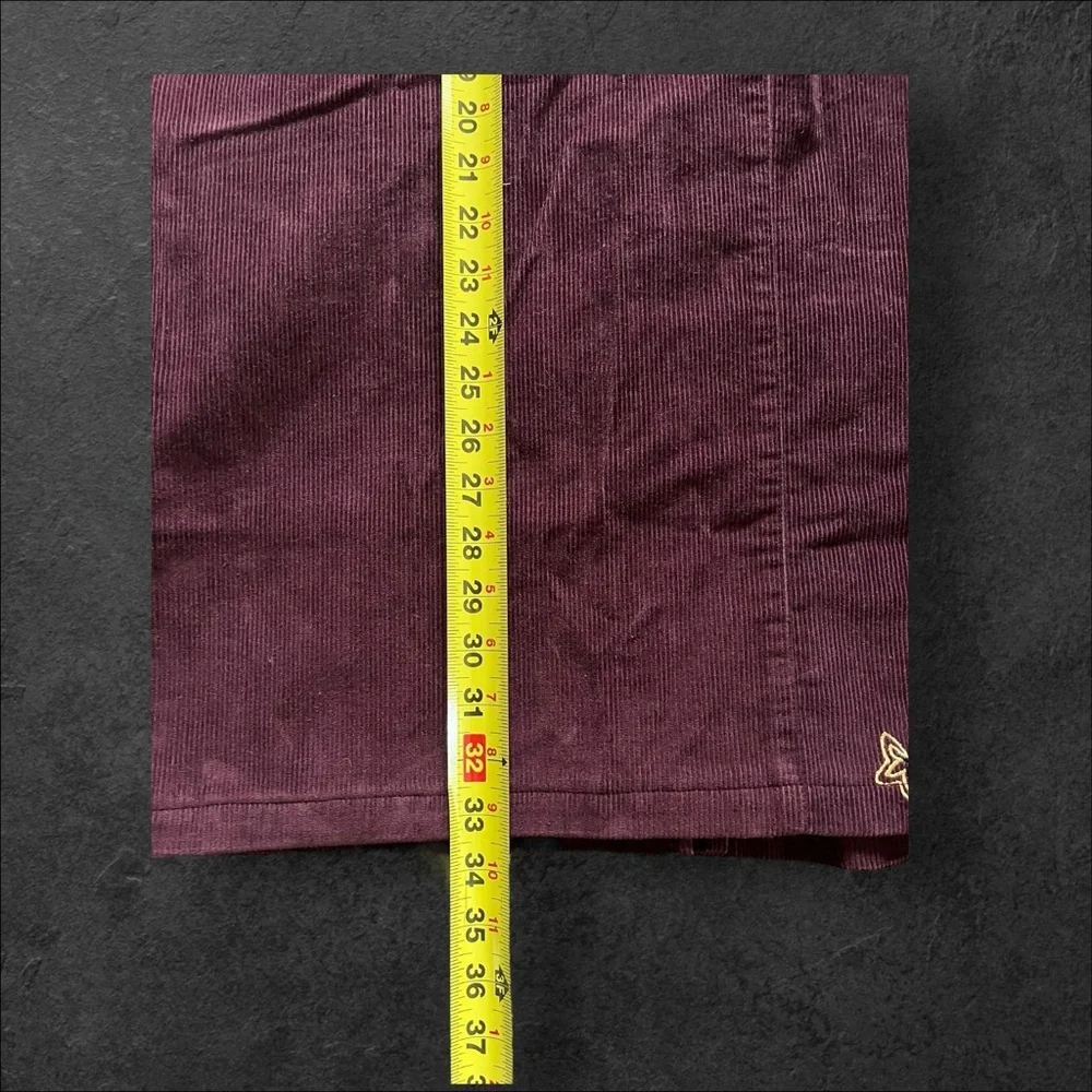 NWT CJ Banks corduroy skirt with embroidered detail 100% cotton